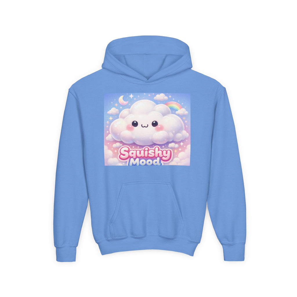 Kawaii 'Squishy Mood' Youth Hoodie – Cute Cloud Rainbow Sweatshirt