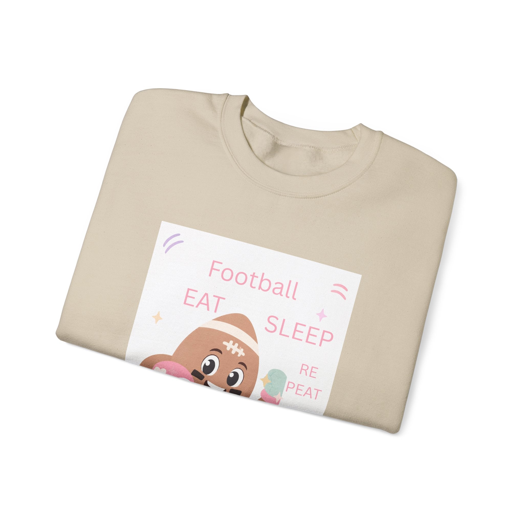 Football Eat Sleep Repeat Crewneck Sweatshirt