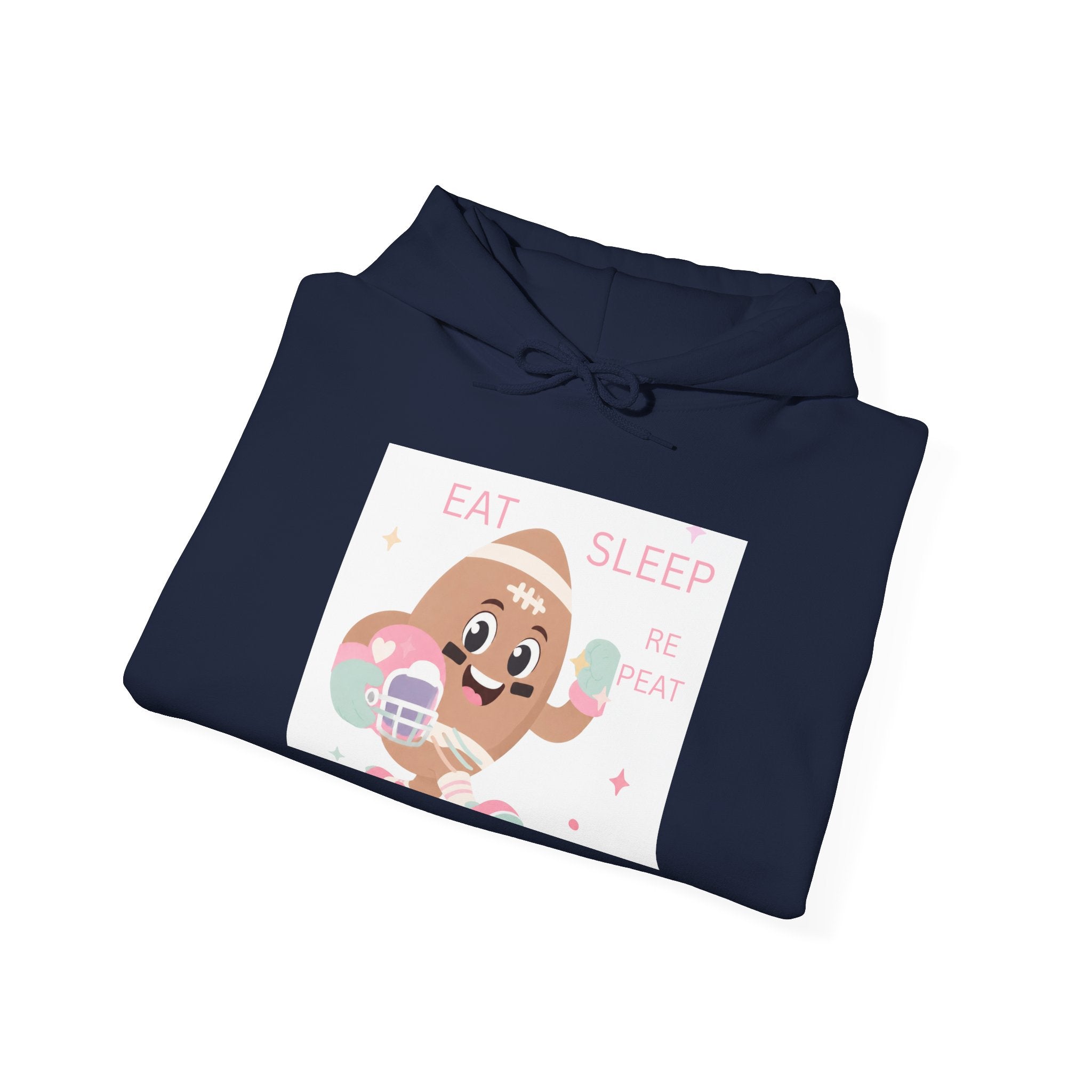 Cute Donut Hoodie "Eat Sleep Be Sweet" – Kawaii Dessert Pullover