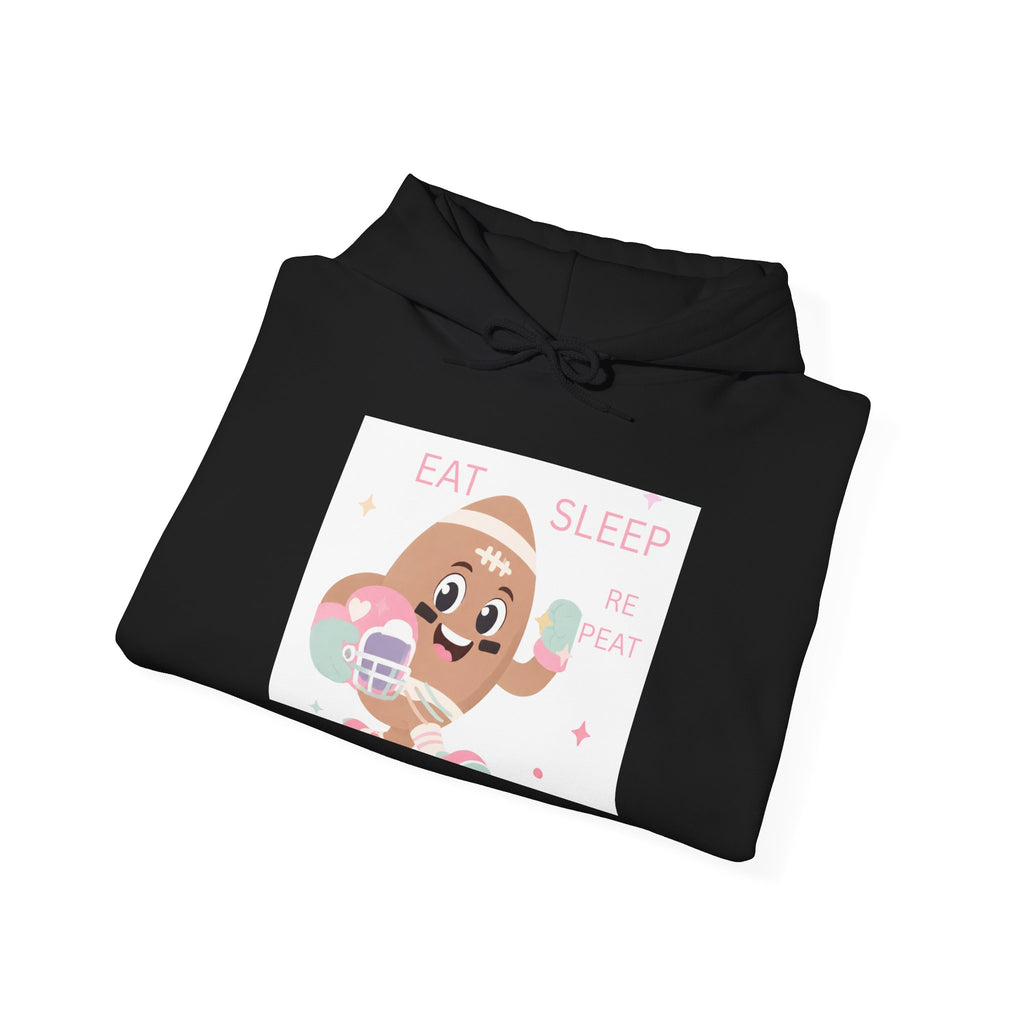 Cute Donut Hoodie "Eat Sleep Be Sweet" – Kawaii Dessert Pullover