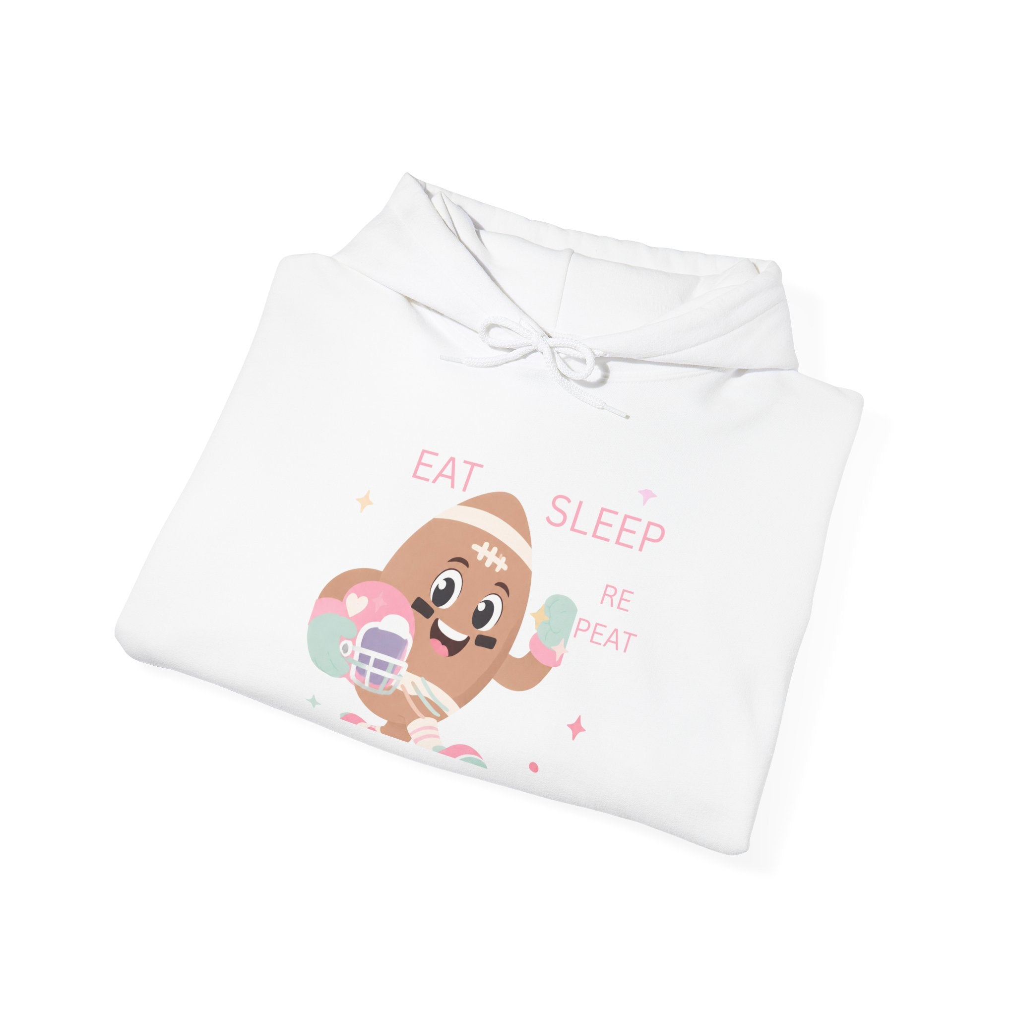 Cute Donut Hoodie "Eat Sleep Be Sweet" – Kawaii Dessert Pullover