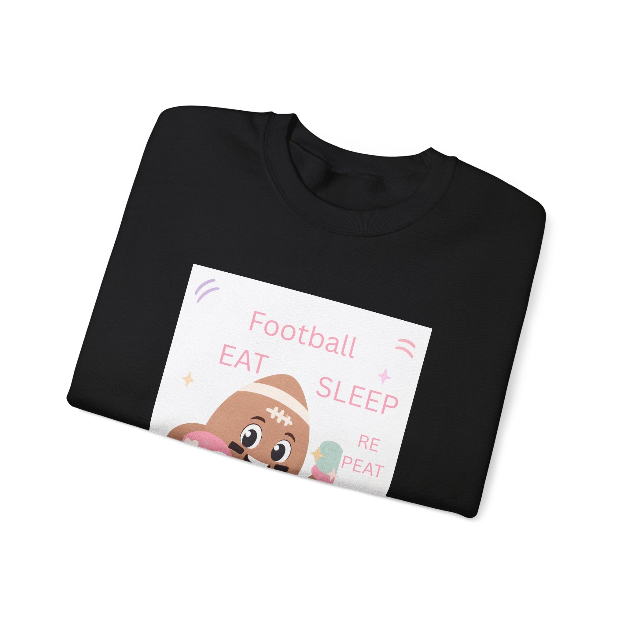 Football Eat Sleep Repeat Crewneck Sweatshirt