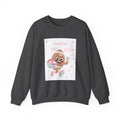 Football Eat Sleep Repeat Crewneck Sweatshirt — Cute Cartoon Football Graphic