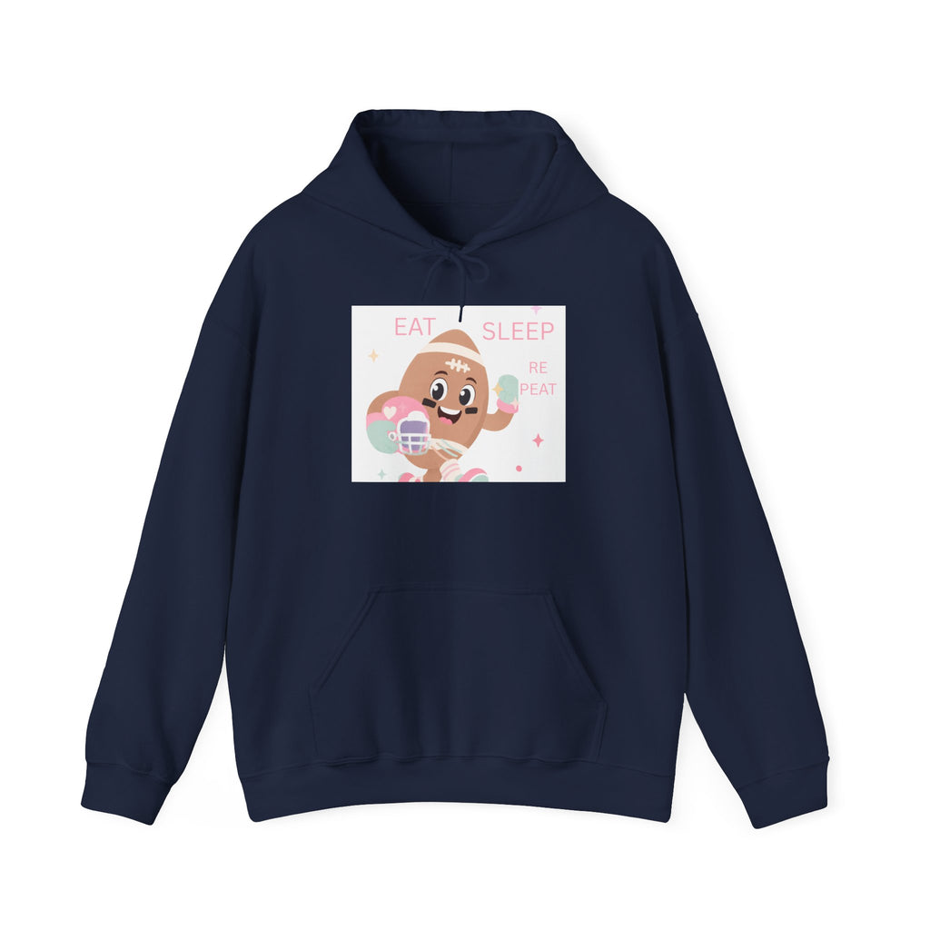 Cute Donut Hoodie "Eat Sleep Be Sweet" – Kawaii Dessert Pullover