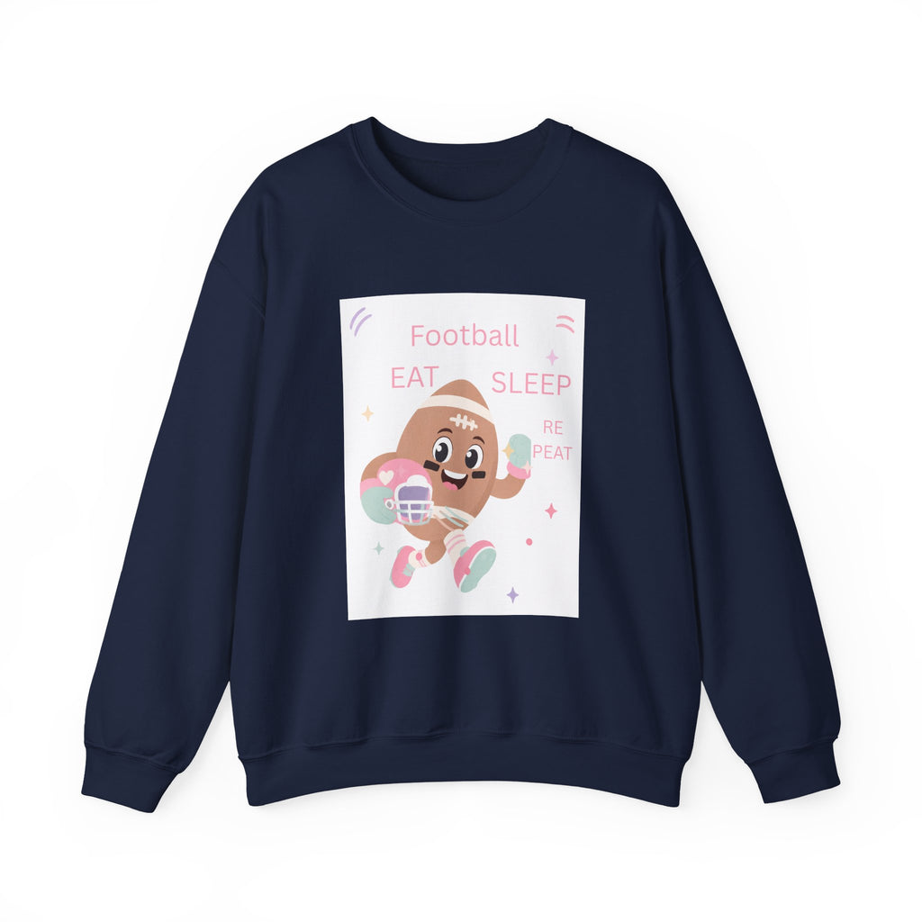 Football Eat Sleep Repeat Crewneck Sweatshirt