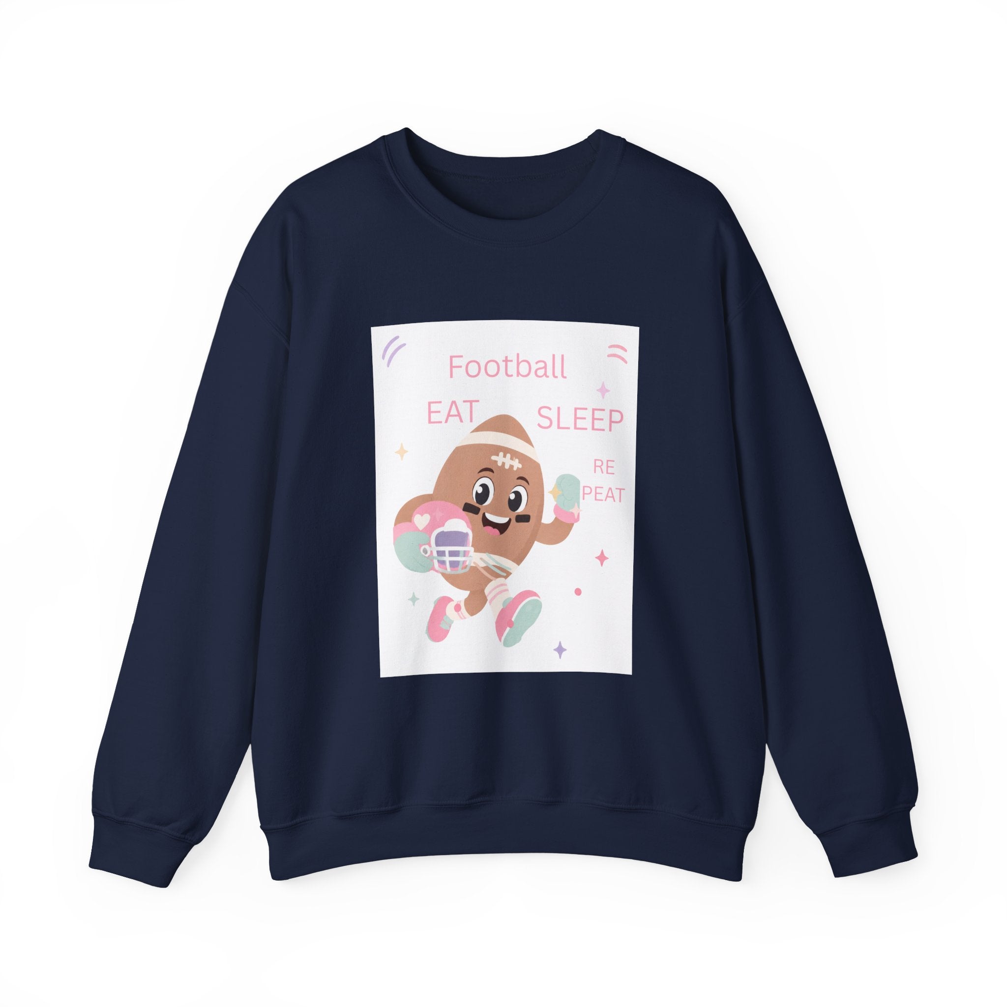 Football Eat Sleep Repeat Crewneck Sweatshirt
