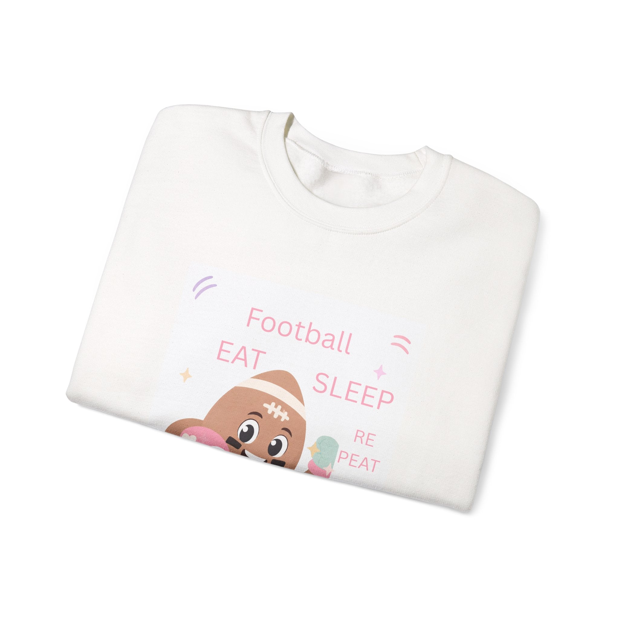 Football Eat Sleep Repeat Crewneck Sweatshirt