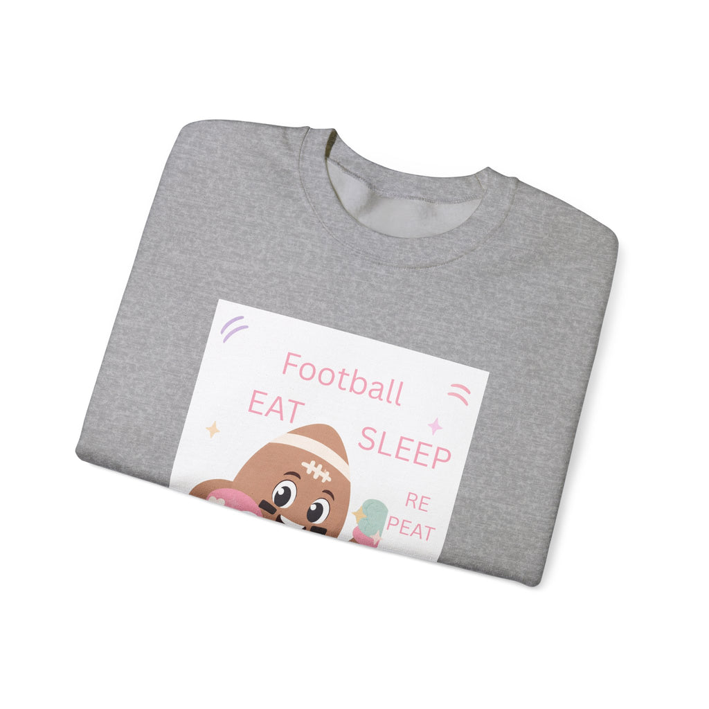 Football Eat Sleep Repeat Crewneck Sweatshirt